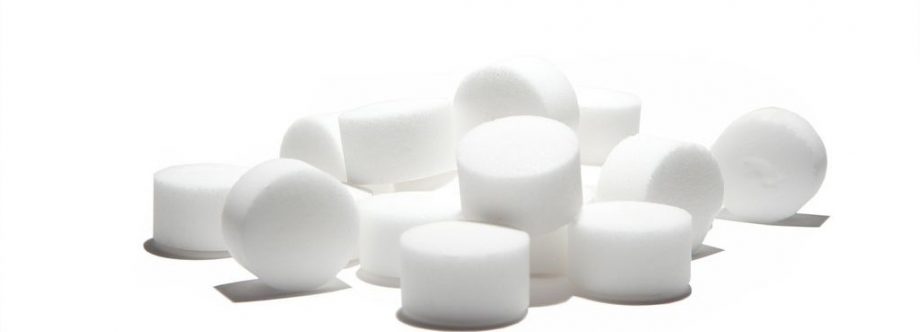 Close up van de zout tabletten