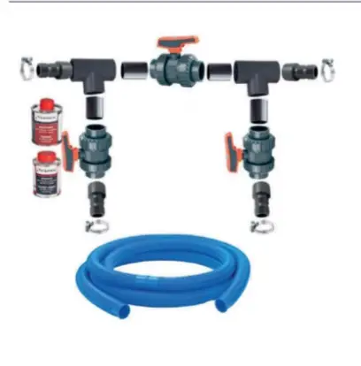 AquaSphere Warmtepomp bypass Deluxe met getoonde toebehoren